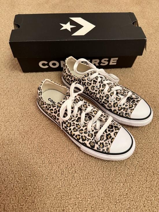 Converse Other - New in box. Converse leopard low sneakers. Size 2